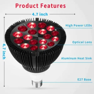 SGROW 54W Red Infrared Light Therapy Lamp For Pain Relief
